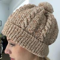 N1727 Cabled Moss St Beanie